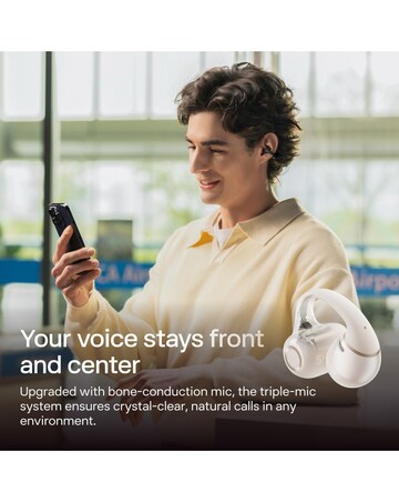Shokz OpenDots 2 Clip-On Open-Ear True Wireless Earbuds - White