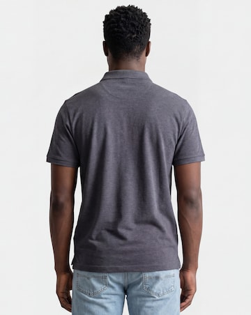 Pure Cotton Pique Polo- Charcoal
