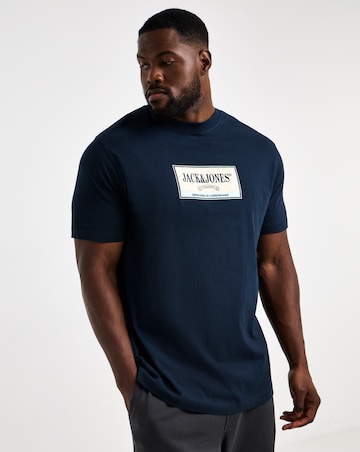 Jack & Jones Frederiksberg Graphic Box T-Shirt - Navy