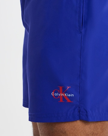 Calvin Klein Drawstring Waistband Swimming Short - Blue