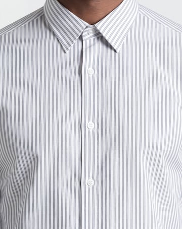 Long Sleeve Poplin Stripe Shirt Long