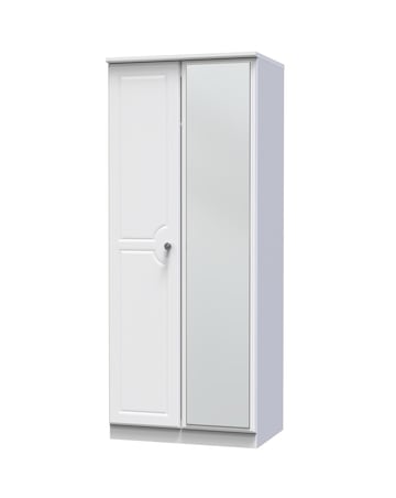 Peregrine Ready Assembled 2 Door Mirrored Wardrobe - Kids
