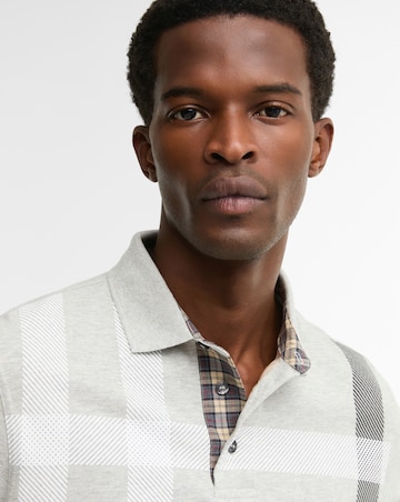 Barbour Blaine Tailored Long Sleeve Polo Shirt - Grey Marl
