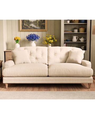 Florence Buttonback 3 Seater Sofa