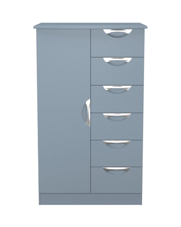 Haydn Ready Assembled 1 Door 5 Drawer Kids Wardrobe - Kids