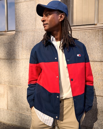 Tommy Jeans Colorblock Overshirt - Navy