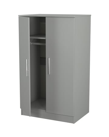 Eider Ready Assembled 2 Door Midi Wardrobe - Kids