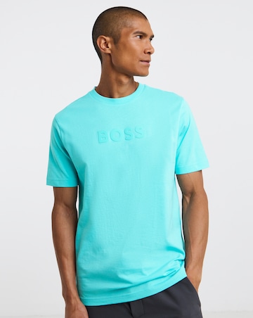 BOSS Short Sleeve Logo T-Shirt - Bright Blue