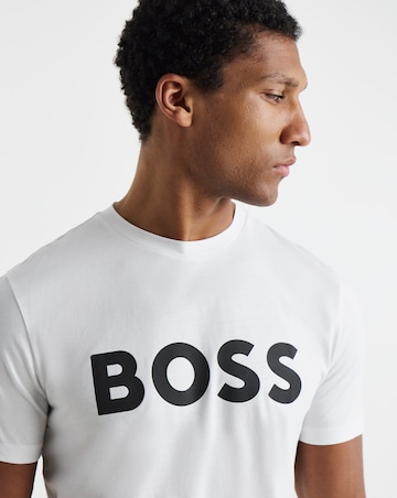 BOSS Short Sleeve Classic Logo T-Shirt - White