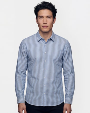 Long Sleeve Poplin Stripe Shirt Long