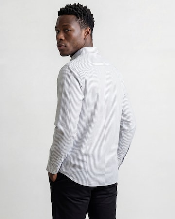 Long Sleeve Poplin Stripe Shirt Long