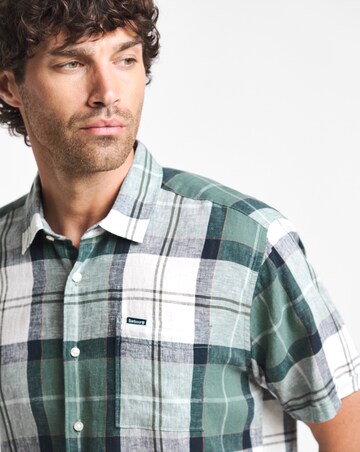 Barbour Croft Short Sleeve Tartan Summer Shirt - Meadow