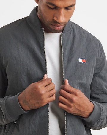 Tommy Jeans Bomber Jacket - Washed Black