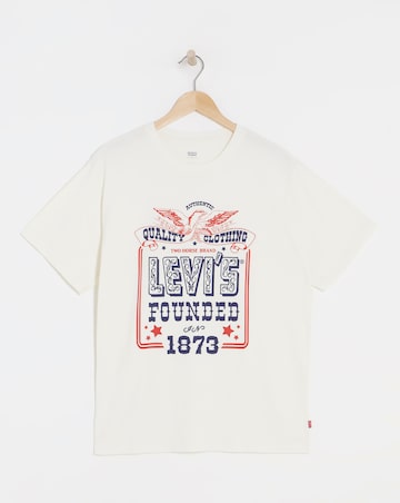 Levi's Short Sleeve Relaxed Fit Graphic T-Shirt - Natural
