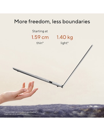 ASUS Vivobook 14 Laptop - 14in Ryzen AI 7 16GB 1TB FHD OLED - Grey