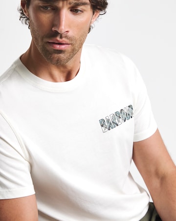 Barbour Birdsall Short Sleeve Graphic Tailored T-Shirt - White