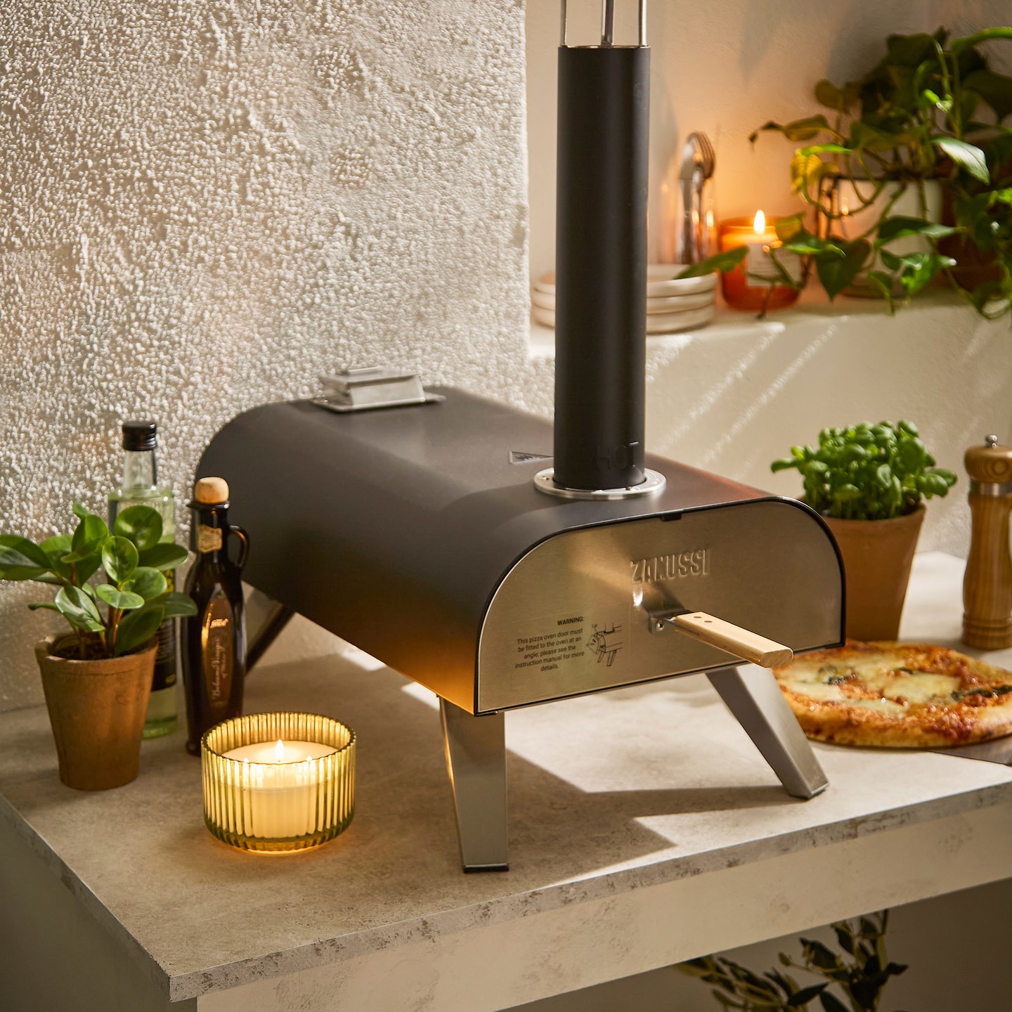 Zanussi BBQ Pizza Oven is pictured