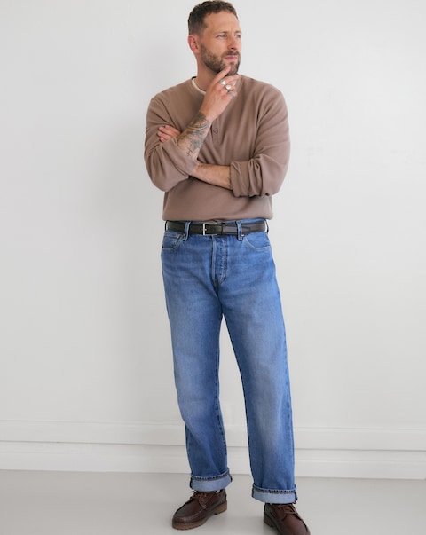 Levi's 501 Original Straight Fit Jean - Medium Indigo