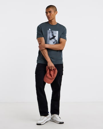 BOSS Short Sleeve Bat Graphic T-Shirt - Grey