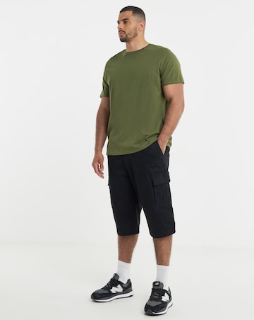 3/4 Length Twill Cargo Short
