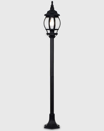 ValueLights Windsor Black Outdoor IP44 Wired Lamp Post Light - Bulb Included