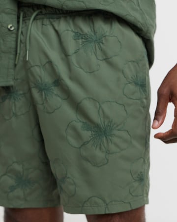 Embroidered Co Ord Swim Shorts