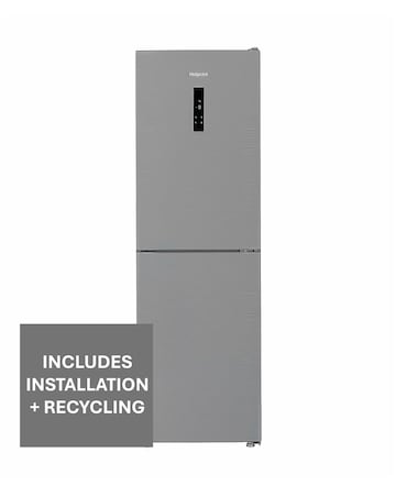 Hotpoint HPK 26362 XP5UK Dual No Frost 60/40 Fridge Freezer Silver + Install