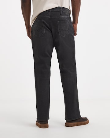 Jack & Jones Loose Tapered Fit Mike Jeans in Washed Black