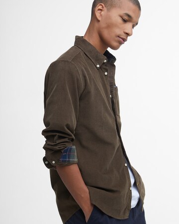 Barbour Ramsey Long Sleeve Tailored Cord Shirt - Brown
