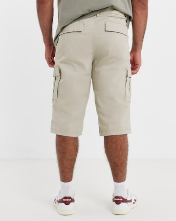 3/4 Length Cotton Stretch Cargo Short