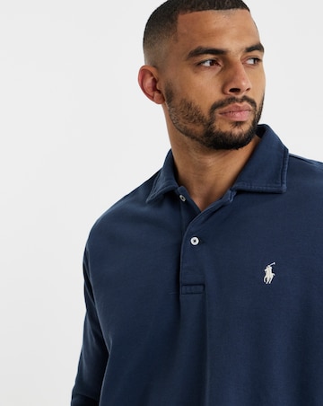Polo Ralph Lauren Button Collar Sweatshirt - Navy