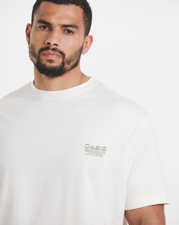 Jack & Jones Sketch Back Graphic T-Shirt - Off White