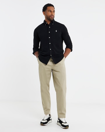 Polo Ralph Lauren Long Sleeve Stretch Mesh Shirt - Black