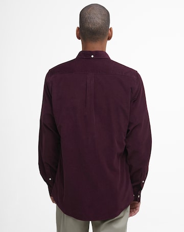 Barbour Ramsey Long Sleeve Tailored Cord Shirt - Red