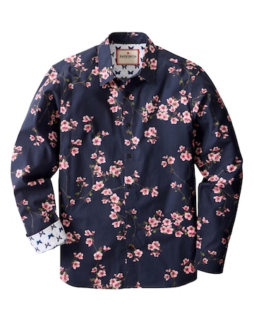 Joe Browns Oriental Bloom Print Shirt - Black