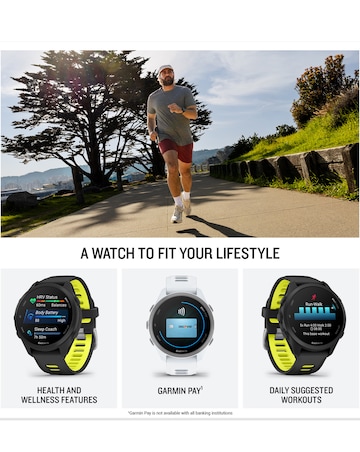 Garmin Forerunner 170 Music Smart Watch - Black/Amp Yellow