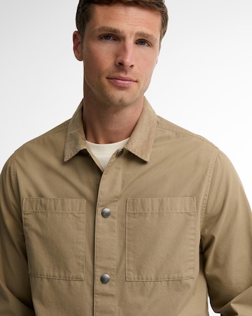 Barbour Cord Collar Twill Overshirt - Washed Stone