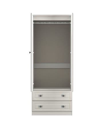 Peregrine Ready Assembled 2 Door 2 Drawer Mirrored Wardrobe - Kids