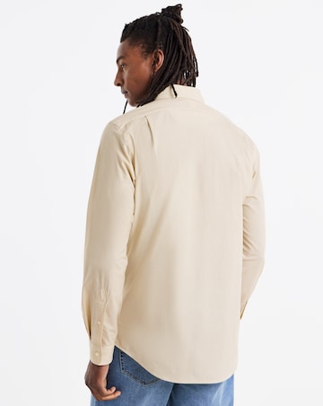 Polo Ralph Lauren Long Sleeve Gingham Poplin Shirt - Beige/White