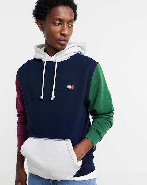 Tommy Jeans Colourblock Badge Hoodie - Multi