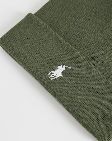 Polo Ralph Lauren Cotton Pima Cotton Beanie - Olive
