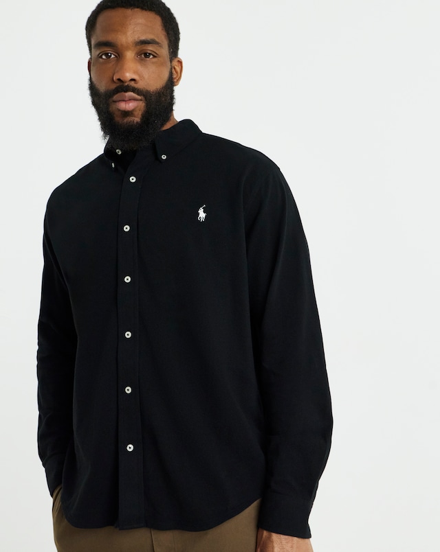 ralph lauren mens black dress shirt Dress Shirt Black Ralph Lauren Shirt Mens Polo Ralph Lauren Slim Fit Oxford Shirt, Black