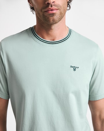 Barbour Austwick Short Sleeve Tipped Tailored T-Shirt - Slate