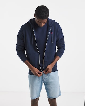 Levi's Original Housemark Zip Through Hoodie - Navy