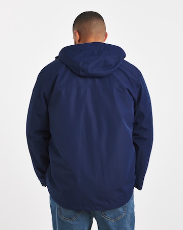 Navy Fleece Lined Waterproof Anorak