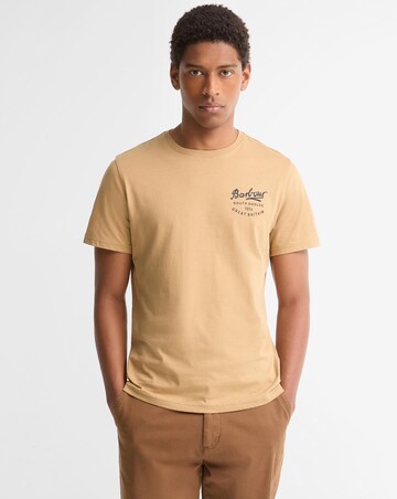 Barbour Short Sleeve Script Graphic T-Shirt - Stone
