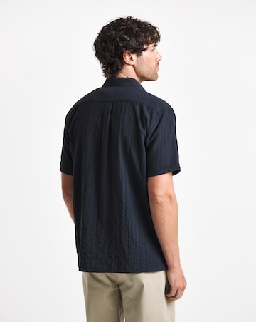 Barbour Kingswood Short Sleeve Ripstop Summer Shirt - Navy