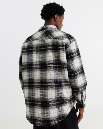 Tommy Jeans Check Overshirt - Black