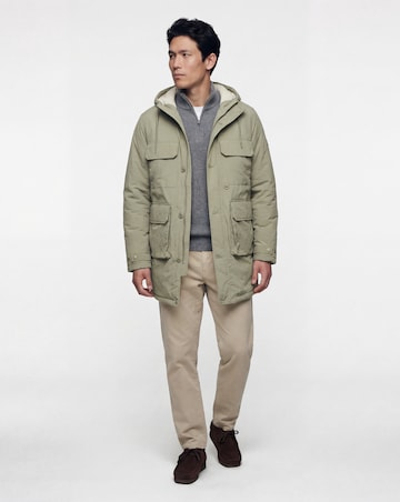 Khaki Shower Resistant Lightweight Padded Parka