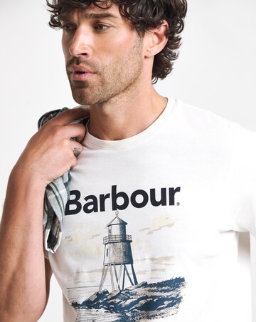Barbour Harbourside Short Sleeve Graphic Tailored T-Shirt - White